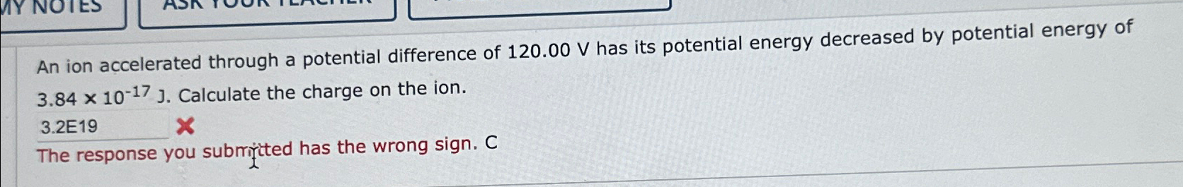 Solved An ion accelerated through a potential difference of | Chegg.com