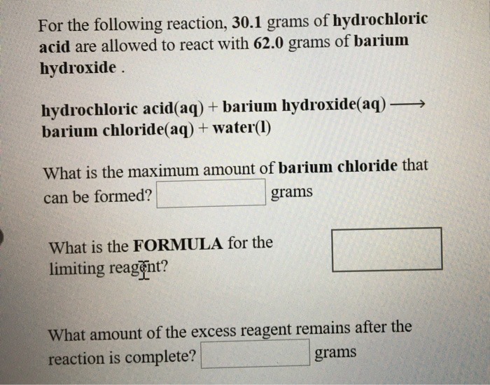 solved-for-the-following-reaction-30-1-grams-of-chegg