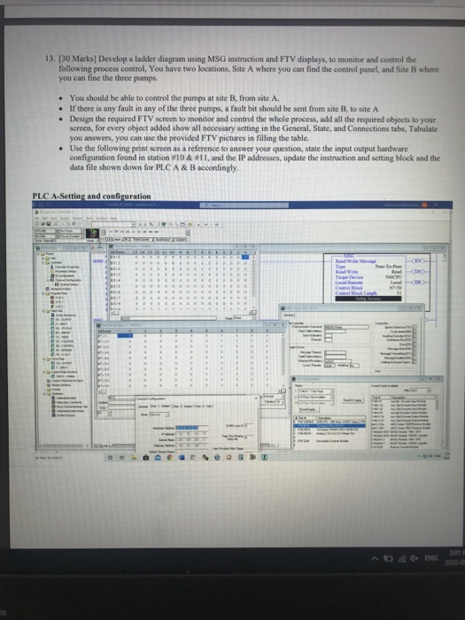 13. [30 Marks] Develop a ladder diagram using MSG | Chegg.com