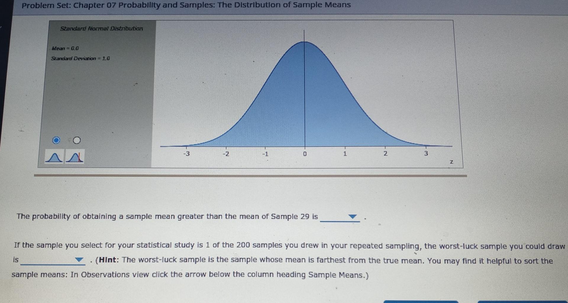 5. Using -scores with the distribution of sample | Chegg.com
