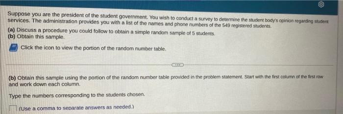 Solved Suppose you are the president of the student | Chegg.com