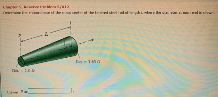 Solved Chapter 5, Reserve Problem 5/012 Determine The | Chegg.com