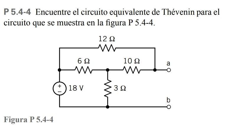 Solved P 5.4-4 Encuentre El Circuito Equivalente De Thévenin 