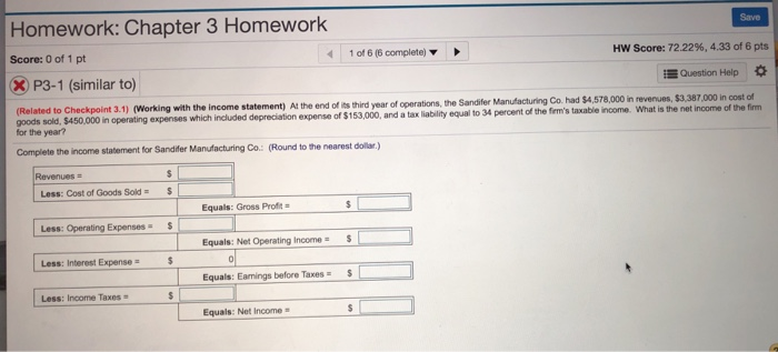 Solved Homework: Chapter 3 Homework Save Score: 0 of 1 pt 1 | Chegg.com