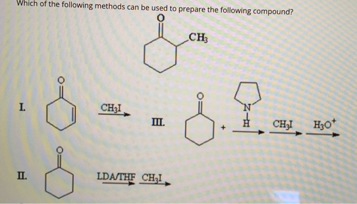 Solved Which of the following methods can be used to prepare | Chegg.com
