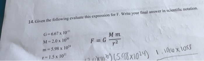Solved 14. Given the following evaluate this expression for | Chegg.com