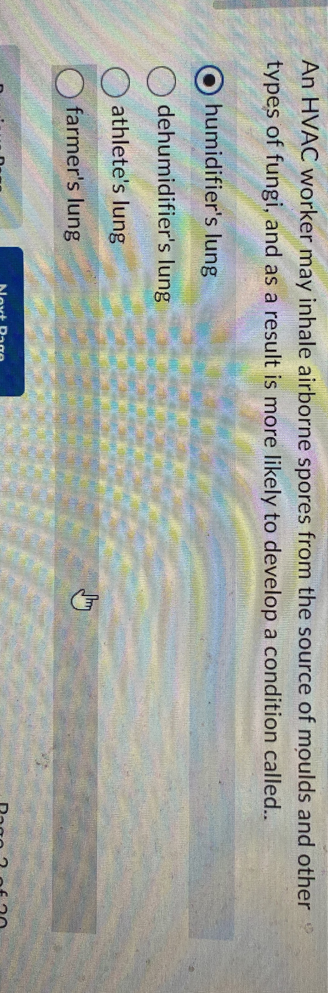 Solved An HVAC worker may inhale airborne spores from the