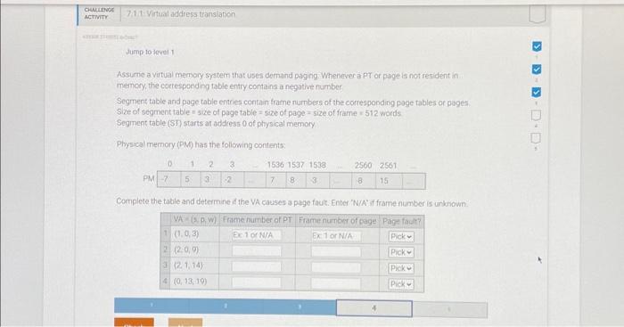 Solved Assume a virtual memory system that uses demand | Chegg.com