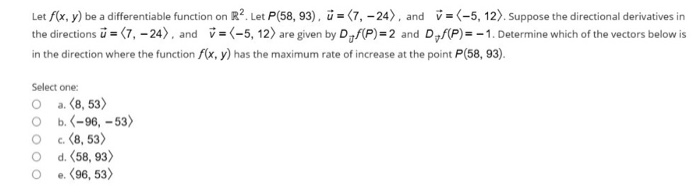 Solved Let F X Y Be A Differentiable Function On R Let Chegg Com