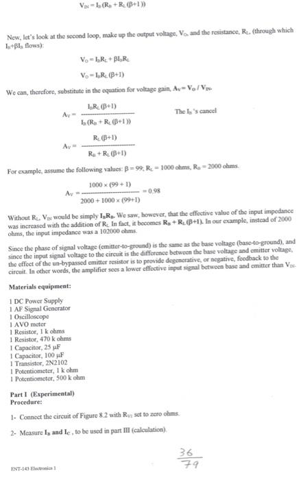 study of emitter follower experiment pdf