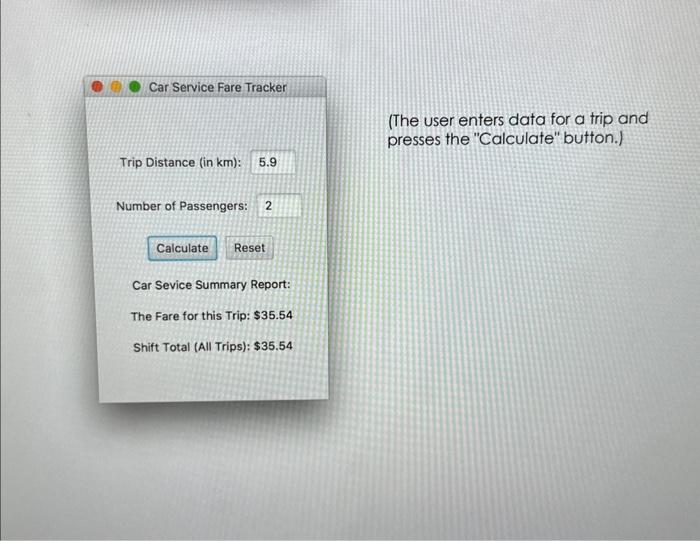 Solved Write a program to create a graphical user interface | Chegg.com