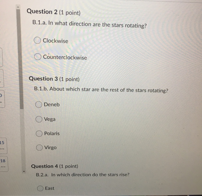 Solved Question 2 (1 Point) B.1.a. In What Direction Are
