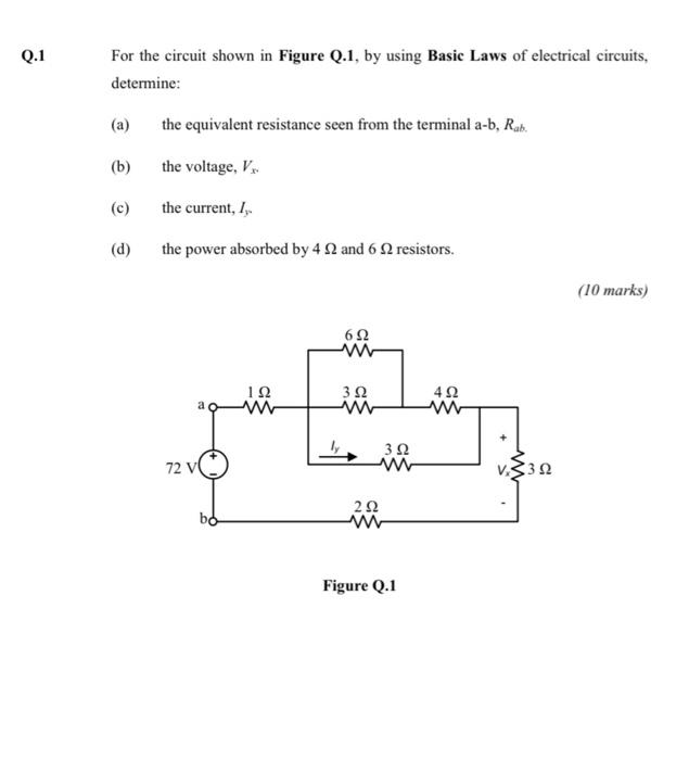 Solved Q 1 For The Circuit Shown In Figure Q 1 By Using