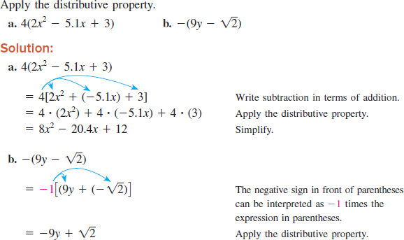 Solved: For Exercise, apply the distributive property. (See Exa