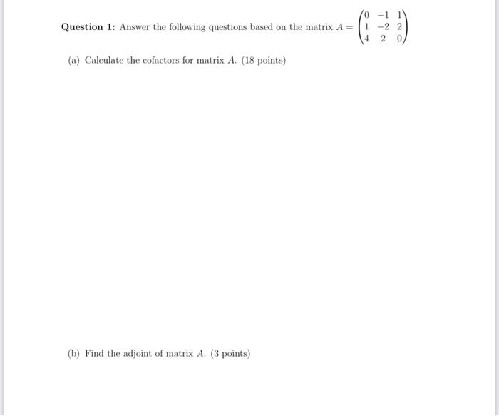 Solved Question 1: Answer the following questions based on | Chegg.com