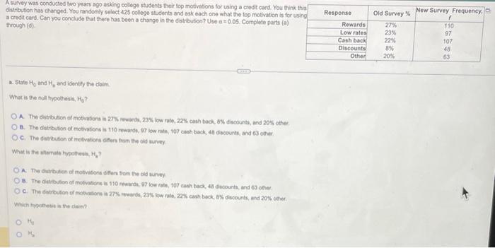 Solved A survey was conducted two years ago asking college | Chegg.com