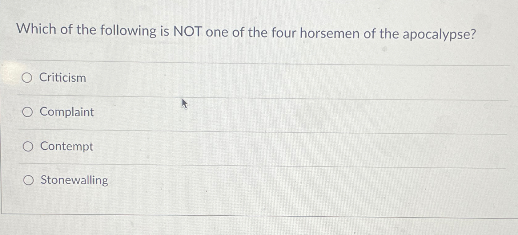 Solved Which of the following is NOT one of the four | Chegg.com