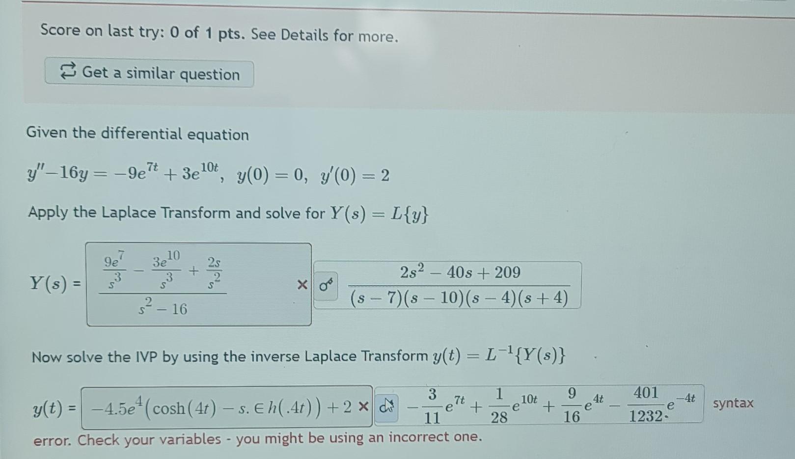 Solved Score on last try: 0 of 1 pts. See Details for more. | Chegg.com