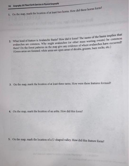 Please use the map to answer questions 1-8. The map | Chegg.com