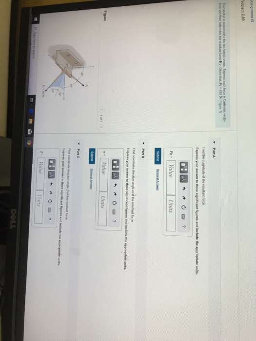 Solved Assignment 2 Problem 2.80 The bracket is subjected to | Chegg.com