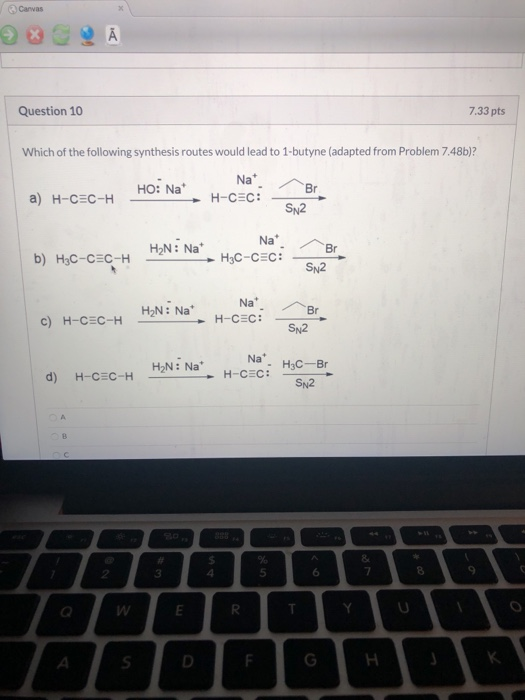 Solved Canvas Question 10 7.33 pts Which of the following | Chegg.com