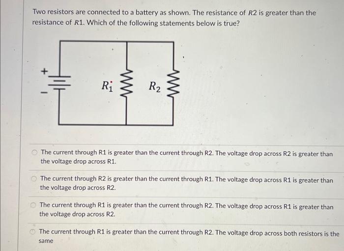 Solved What resistance must be placed in parallel with a