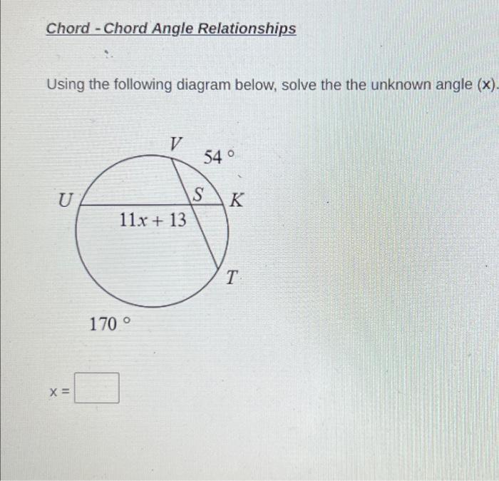 Solved Using the following diagram below, solve the the | Chegg.com