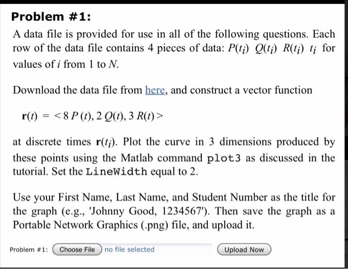 Solved Problem 1 A data file is provided for use in all of