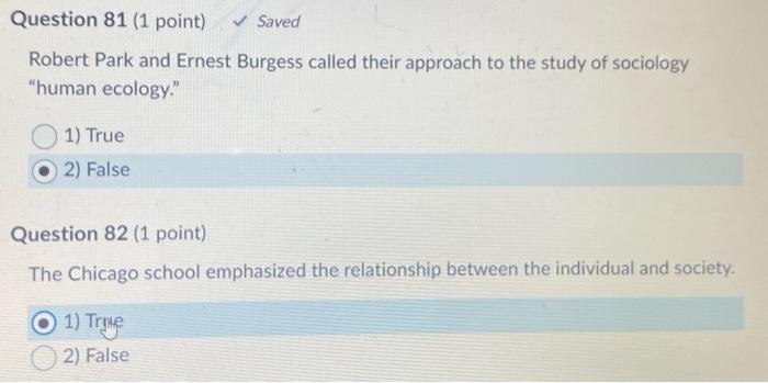 Solved Question 83 (1 Point) The Sociological Imagination | Chegg.com