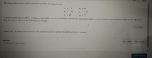 Solved -15 16 use this data to find the confidence interval | Chegg.com
