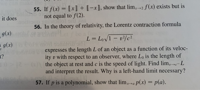 Solved It Does 55 If F X X Show That Lim Chegg Com