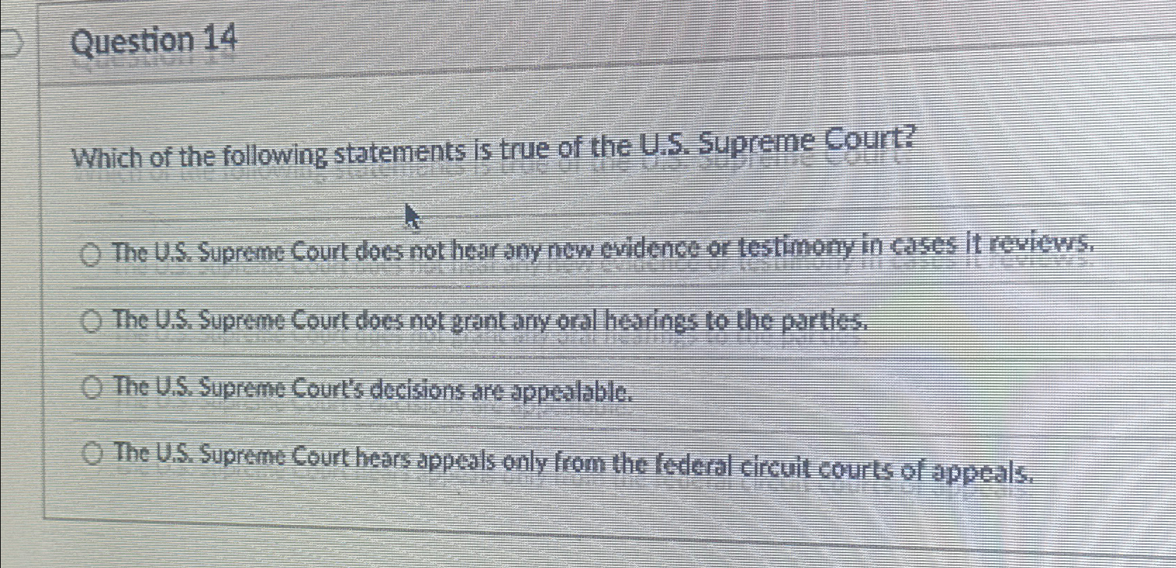 The supreme court only hears cases best sale that pertain to which of the following