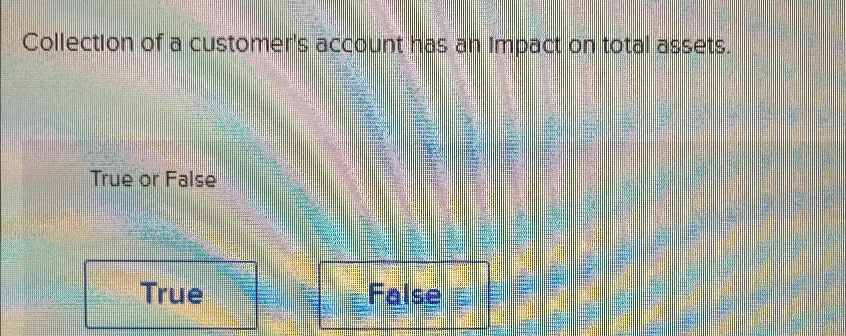 Solved Collection of a customer's account has an impact on
