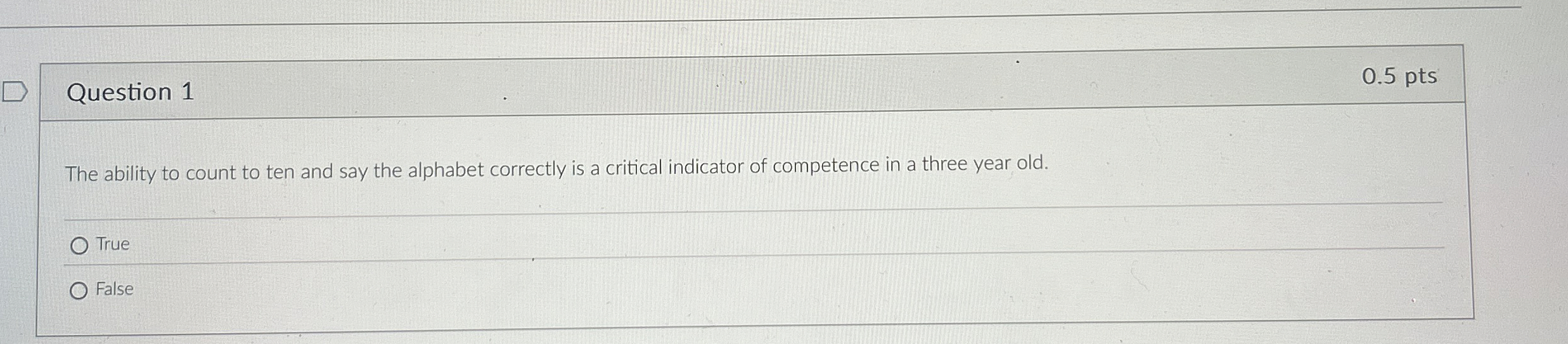 Solved Question 10.5 ﻿ptshe ability to count to ten and say | Chegg.com