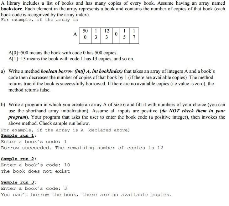 Solved A library includes a list of books and has many | Chegg.com