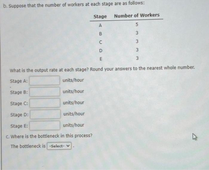 Solved The production process shown below consists of five | Chegg.com