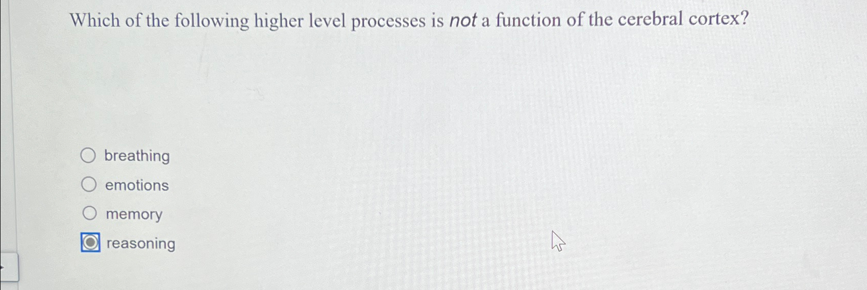 Solved Which of the following higher level processes is not | Chegg.com