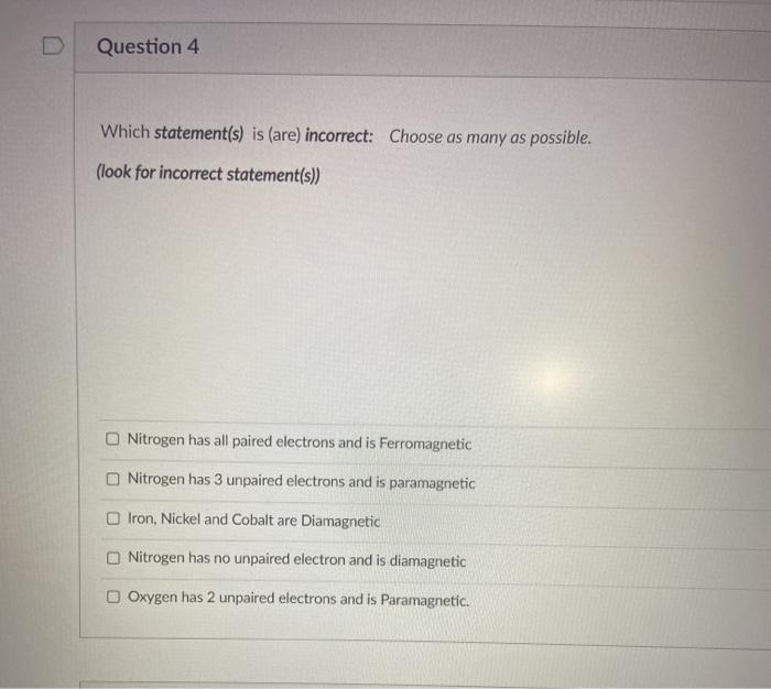 Solved 6 pts Question 3 Which one of the following | Chegg.com