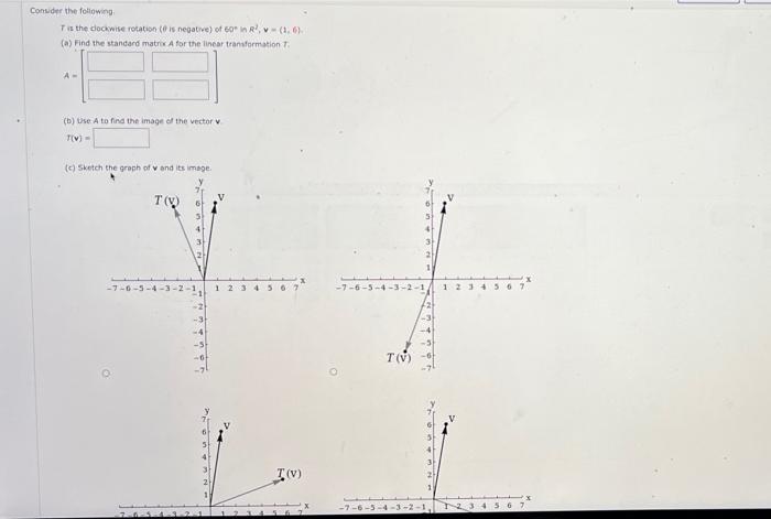 Solved Consider the following. Tis the clockwise rotation | Chegg.com