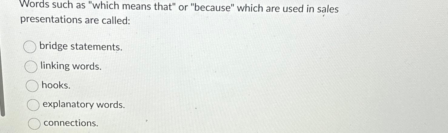 Solved Words such as 
