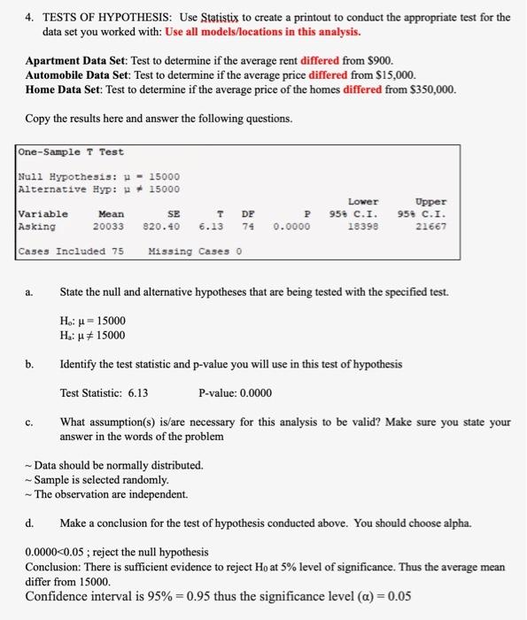 how to create a hypothesis test in statcrunch