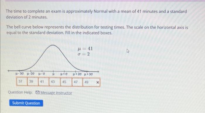 solved-the-time-to-complete-an-exam-is-approximately-normal-chegg