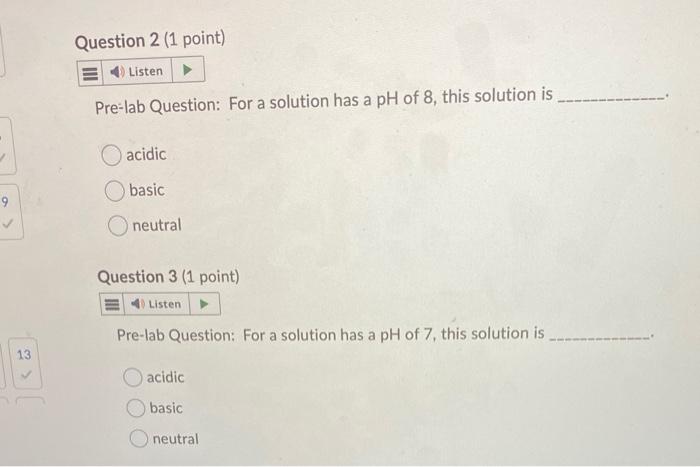 Solved Introduction (Question 1 - 3) pH measurement (ranges | Chegg.com