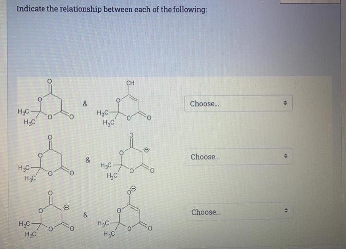 Solved Indicate The Relationship Between Each Of The | Chegg.com