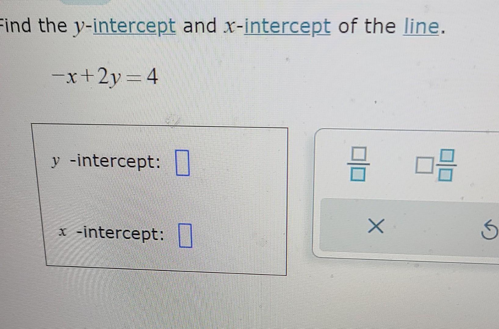 y intercept of x^2 - 4x   3