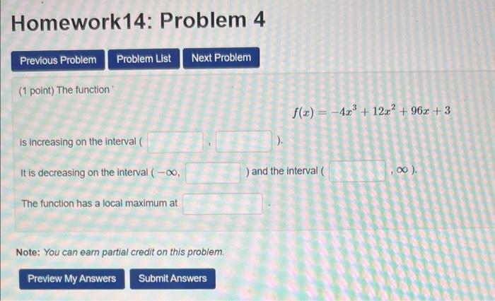 Solved Homework 14: Problem 4 Previous Problem Problem List | Chegg.com