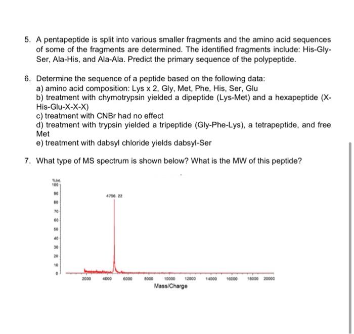 Solved 1. When prolein x was purifed and then denatared i | Chegg.com