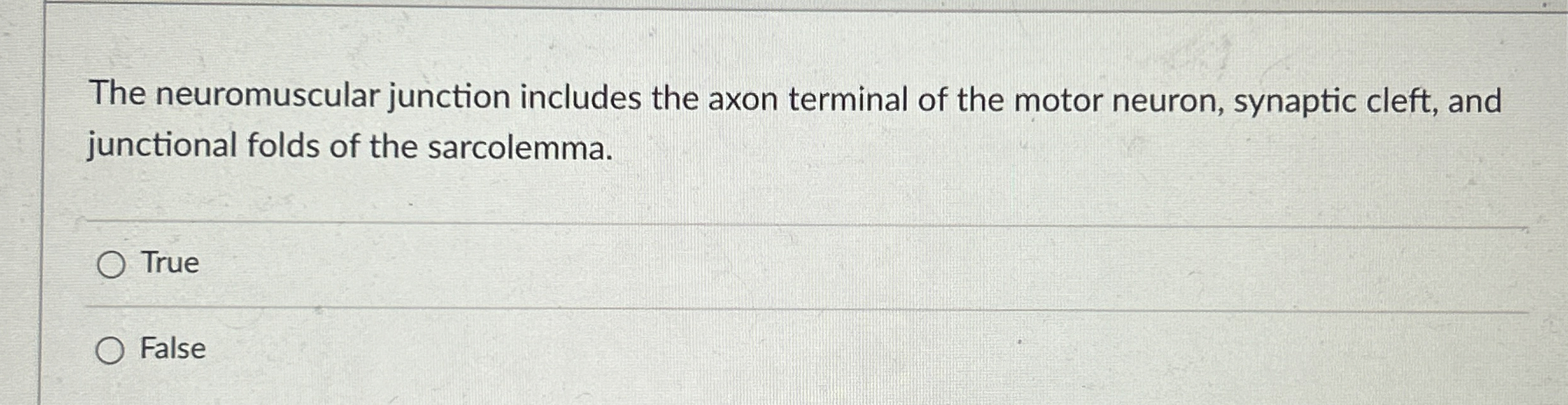 Solved The neuromuscular junction includes the axon terminal | Chegg.com