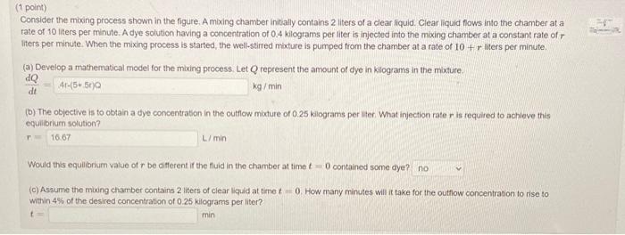 Solved Consider the mixing process shown in the figure. A | Chegg.com