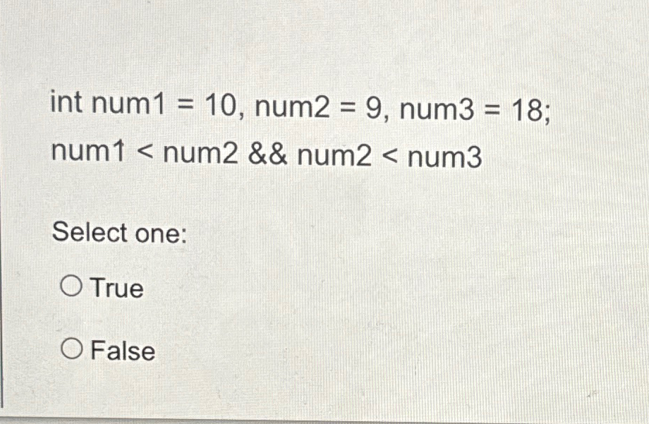 int num1 =10, ﻿num2 =9, ﻿num3 =18; num 1